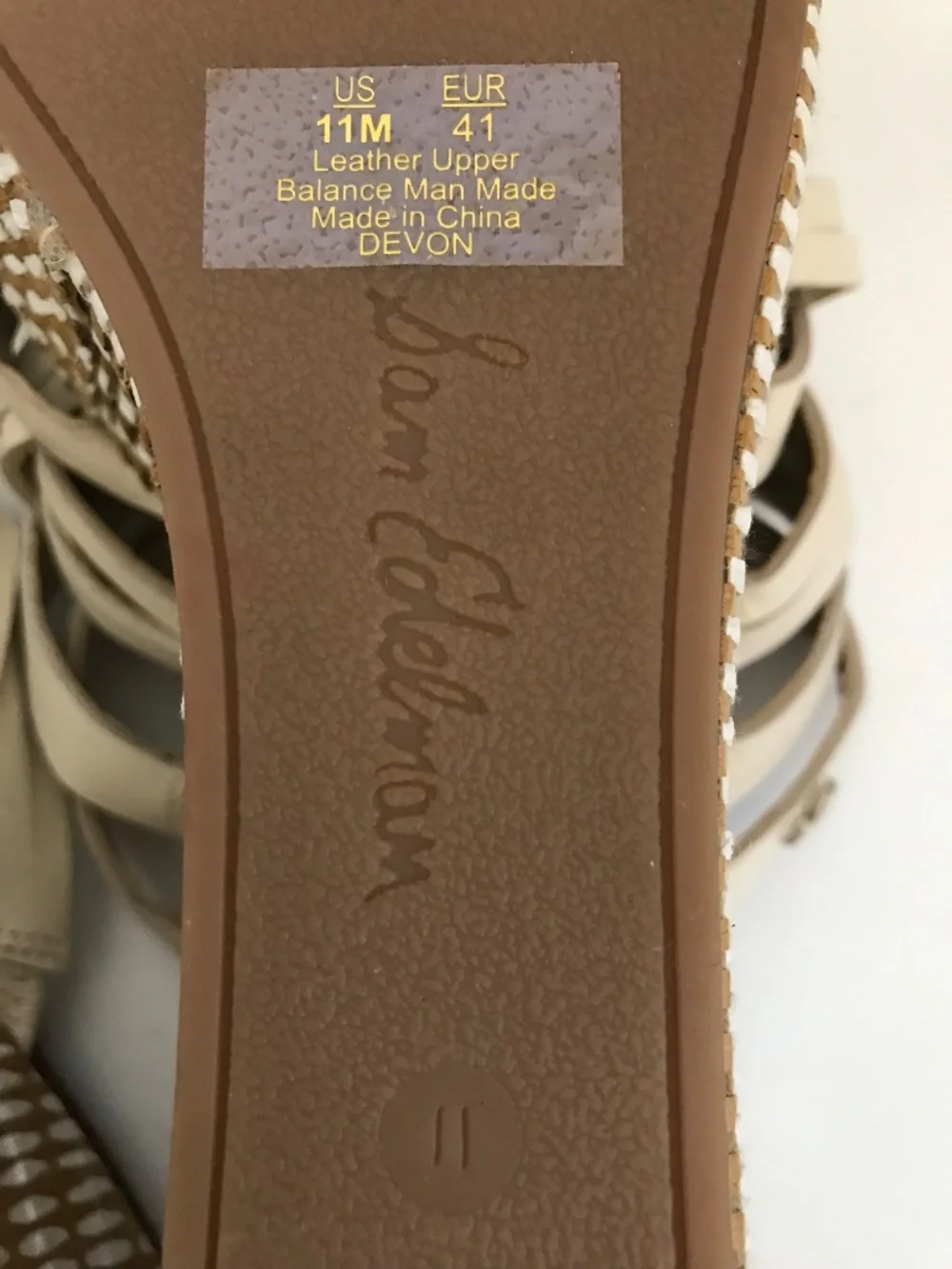 SAM EDELMAN Devon Platform Wedge Slide Sandals Women’s Size 11